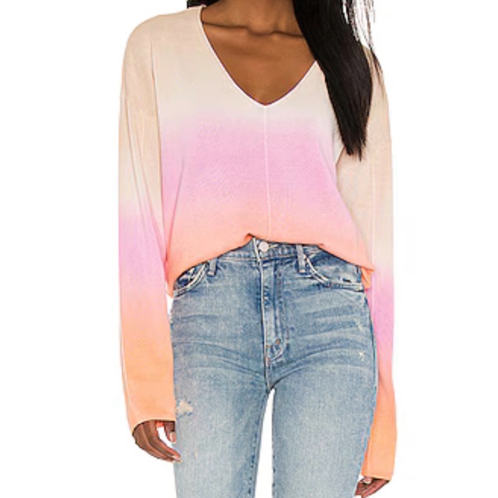 Sanctuary Horizon Sweater Pink Sherbert Ombré size small